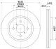 Тормозной диск HELLA PAGID 55553 (фото 1)