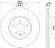 Тормозной диск HELLA PAGID 55568 (фото 1)