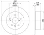 Тормозной диск HELLA PAGID 55578 (фото 1)
