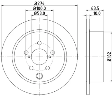 Тормозной диск HELLA PAGID 55620