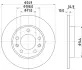 Тормозной диск HELLA PAGID 55691 (фото 1)