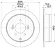 Тормозной диск HELLA PAGID 55710 (фото 1)