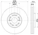 Тормозной диск HELLA PAGID 55713 (фото 1)