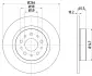 Тормозной диск HELLA PAGID 55717 (фото 1)