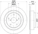 Тормозной диск HELLA PAGID 55732 (фото 1)