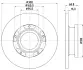 Тормозной диск HELLA PAGID 55739 (фото 1)