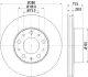 Тормозной диск HELLA PAGID 55750 (фото 1)