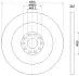 Тормозной диск HELLA PAGID 58235 (фото 1)