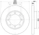 Тормозной диск HELLA PAGID 58245 (фото 1)