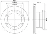 Тормозной диск HELLA PAGID 58260 (фото 1)