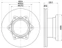 Тормозной диск HELLA PAGID 58261 (фото 1)