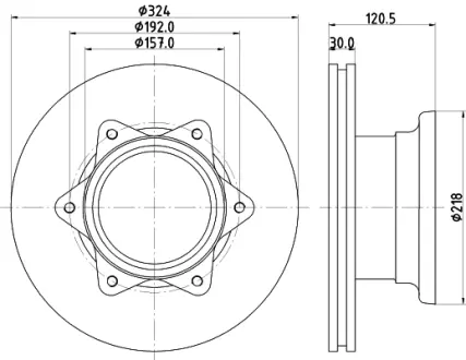 Тормозной диск HELLA PAGID 58261
