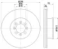Тормозной диск HELLA PAGID 59503 (фото 1)