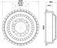Тормозной барабан HELLA PAGID 62903 (фото 1)