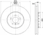 Тормозной диск HELLA PAGID 65131 (фото 1)