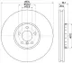 Тормозной диск HELLA PAGID 65134 (фото 1)