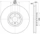 Тормозной диск HELLA PAGID 65136 (фото 1)