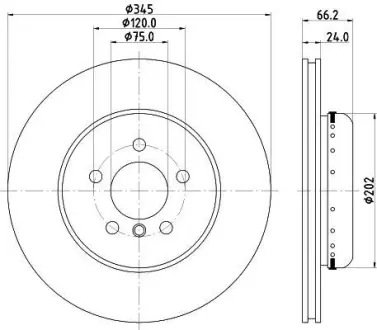 Тормозной диск HELLA PAGID 65148