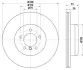Тормозной диск HELLA PAGID 65149 (фото 1)