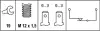 Brake light switch. Выключатель стоп сиганала HELLA PAGID 6DF007361001 (фото 2)