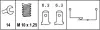 Brake light switch. Выключатель стоп сиганала HELLA PAGID 6DF007364001 (фото 2)
