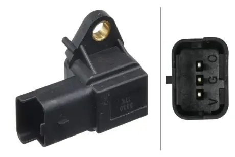 Intake manifold pressure sensor. Датчик абсолютного давления, впуск  HELLA PAGID 6PP009400411