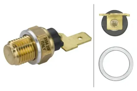 Coolant temperature sensor. Датчик температуры охлаждающей жидкости HELLA PAGID 6PT009107691