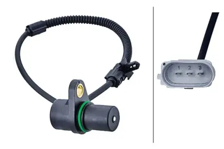 HELLA VW Імпульсний датчик GOLF IV 3.2 02-, TOUAREG 3.2 02-, 3.6 05-, TRANSPORTER T4 2.8 00-, AUDI, PORSCHE HELLA PAGID 6PU009168961