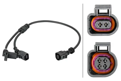 HELLA VW Датчик ABS передн.лів./прав.Sharan,Ford Galaxy,Seat 96- HELLA PAGID 6PU012806661