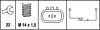 HELLA HYUNDAI вимикач світла заднього ходу Elantra, Mitsubishi Lancer, Galant HELLA PAGID 6ZF008621041 (фото 2)