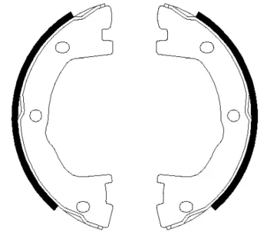 HELLA IVECO щоки гальмівні 170x45 DAILY 96-99 HELLA PAGID 8DA355050501