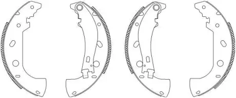 Комплект тормозных колодок HELLA PAGID 8DB355003211