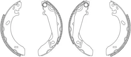 Комплект тормозных колодок HELLA PAGID 8DB355003311