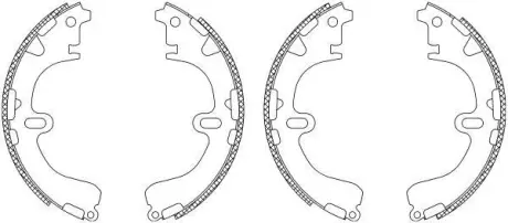 Комплект тормозных колодок HELLA PAGID 8DB355003331