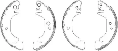 Комплект тормозных колодок HELLA PAGID 8DB355003411