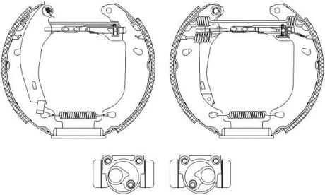 Комплект тормозных колодок HELLA PAGID 8DB355003771