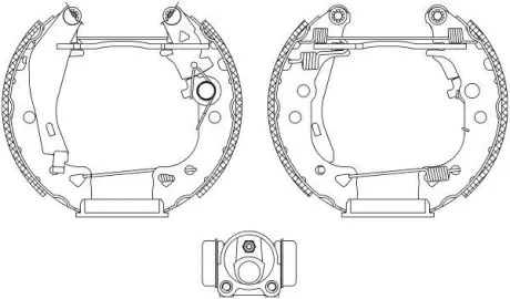 Комплект тормозных колодок HELLA PAGID 8DB355003801