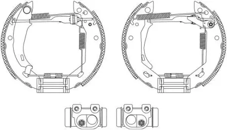 Комплект тормозных колодок HELLA PAGID 8DB355003831