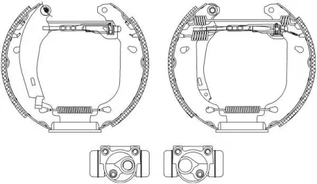Комплект тормозных колодок HELLA PAGID 8DB355003891