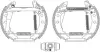 Комплект тормозных колодок HELLA PAGID 8DB355004001 (фото 1)