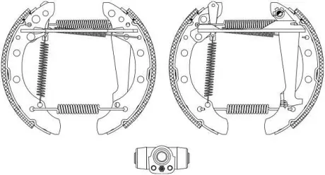 Комплект тормозных колодок HELLA PAGID 8DB355004041