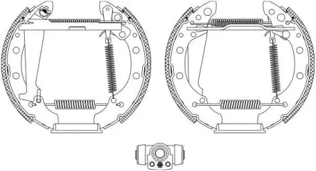 Комплект тормозных колодок HELLA PAGID 8DB355004181