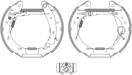 Комплект тормозных колодок HELLA PAGID 8DB355004351