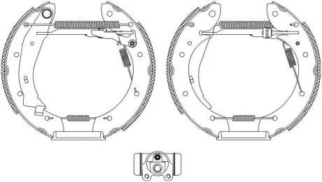 Комплект тормозных колодок HELLA PAGID 8DB355004391