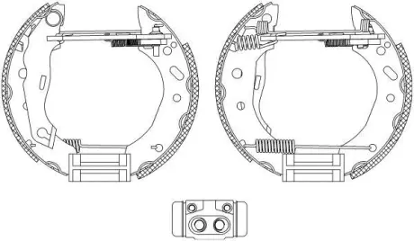 Комплект тормозных колодок HELLA PAGID 8DB355004451