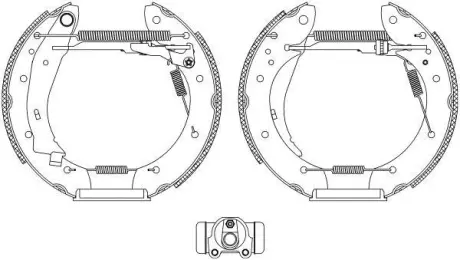 Комплект тормозных колодок HELLA PAGID 8DB355004501