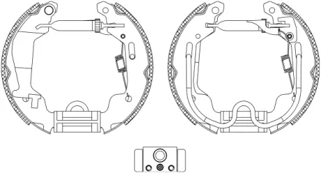 Комплект тормозных колодок HELLA PAGID 8DB355004781