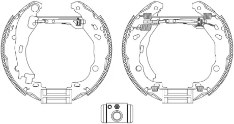Комплект тормозных колодок HELLA PAGID 8DB355004921