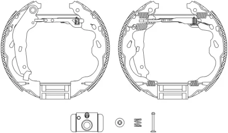 Комплект тормозных колодок HELLA PAGID 8DB355004931