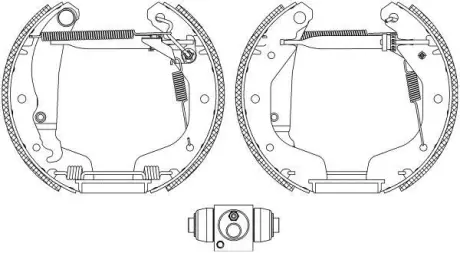 Комплект тормозных колодок HELLA PAGID 8DB355005031